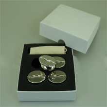 Coffee Bean Shaped Reusable Stainless Steel Whiskey Stones Ice Cube Set for Wine/Juice/Coffee 