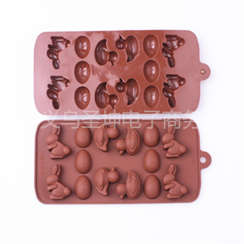 Personalized Custom Food Grade Eco-Friendly Silicone Chocolate Animal Shape Ice Cube Tray