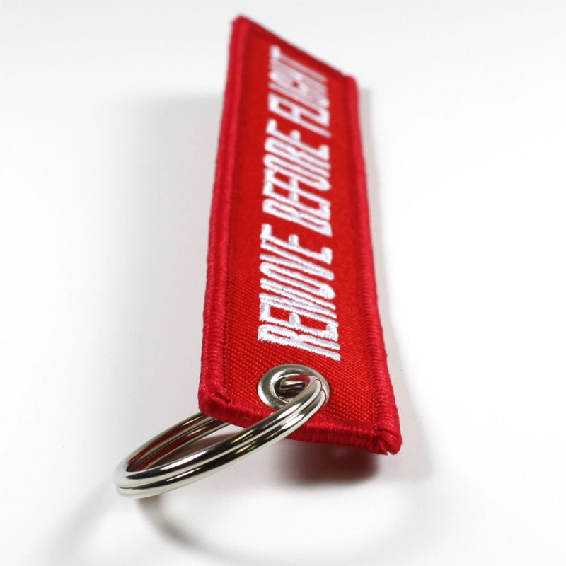 Customized Embroidery Logo Short Keychain Lanyard 