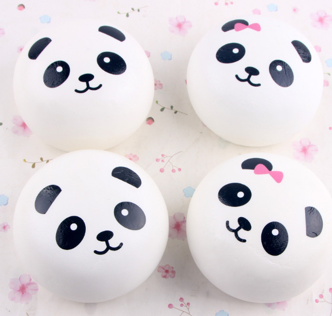 Gift Cute Panda Squishy Animal PU Toy Stress Ball And Anxiety Reducer Soft