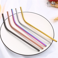 Eco-friendly Colorful Stainless Steel Straw Drinking For Bar 