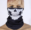  Skull Multifunctional Headwear Elastic Seamless Bandana Headband Half Face Mask Scarf Neck UV Sun Protection Beanie