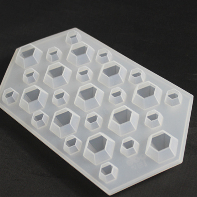 100% Food Grade Silicone Ice Cube Molds Diamond Shape Crystal Clear Ice Cube Tray