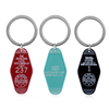New Product Ideas 2019 Custom Logo Personalized Keychain Motel Key Chain