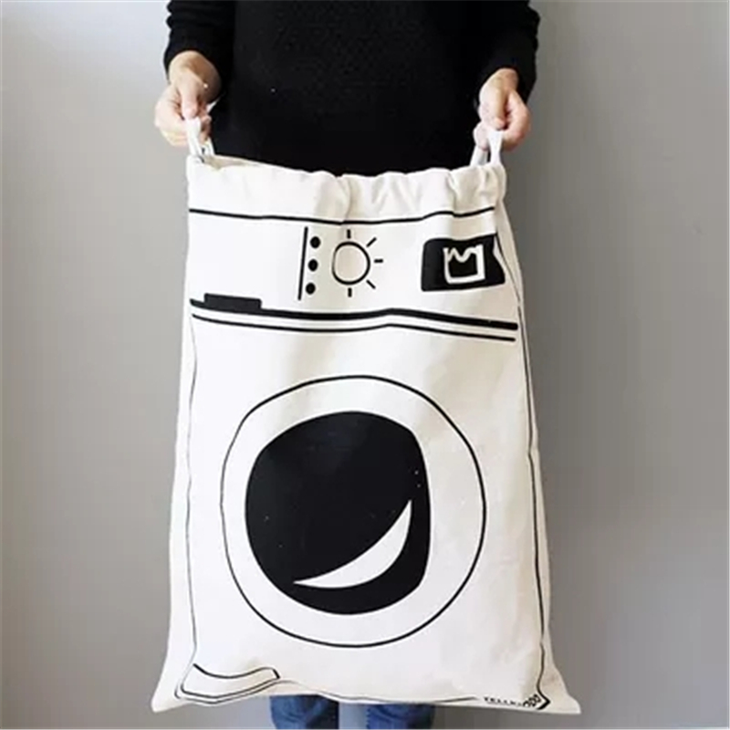 Cotton Canvas Shopping Bag/ Cotton Canvas Drawstring Bag/ Personalised Custom Drawstring Shoe Cotton Bag