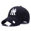 Fashion Custom Black Cotton Low Profile Structured 6 Panels Golf Hat Embroidery Baseball Cap