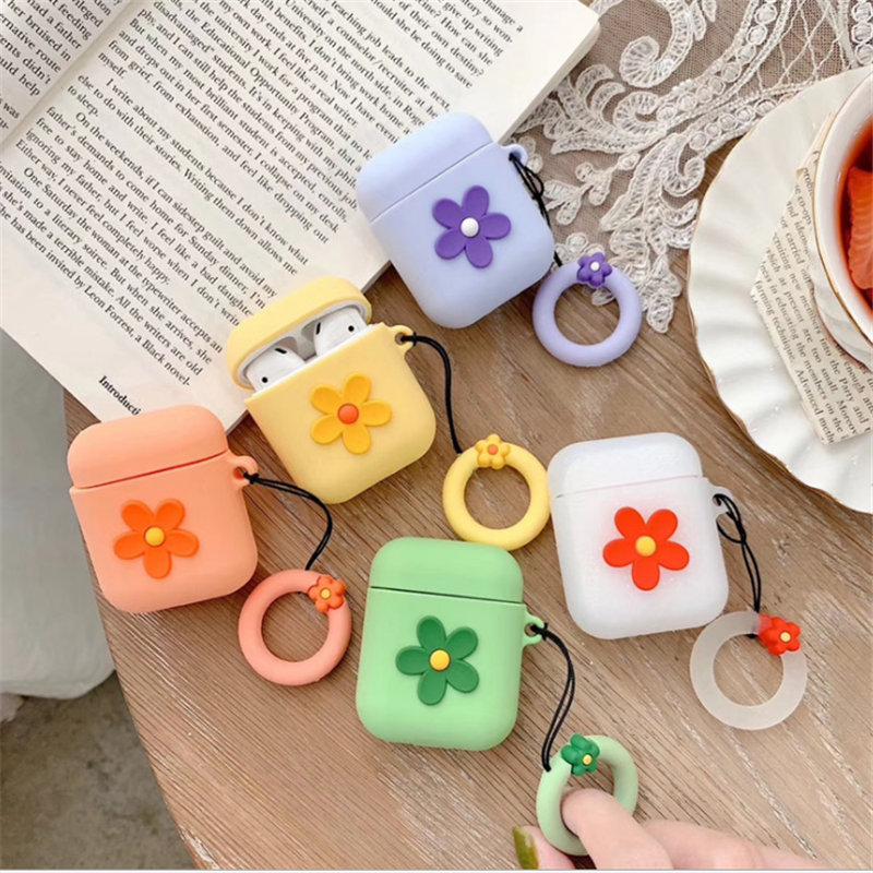 Ear Silicone Case Protective Cover Skin Compatible with Apple AirPods 2 & 1 [Front LED Not Visible]