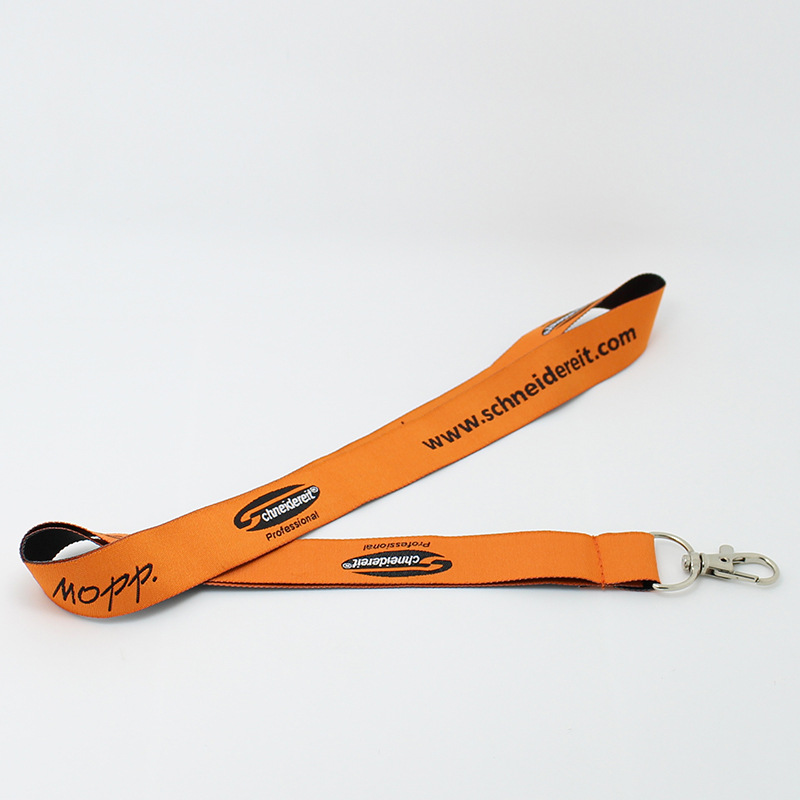 Full Color Printed Custom Fabric Neck Sublimation Lanyard 
